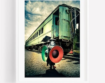 Vintage Rail Car, Train Photography, Railroad Decor, Railroad Wall Art, Railroad Photo, Train Wall Decor, Transportation Print, Old Rail Car