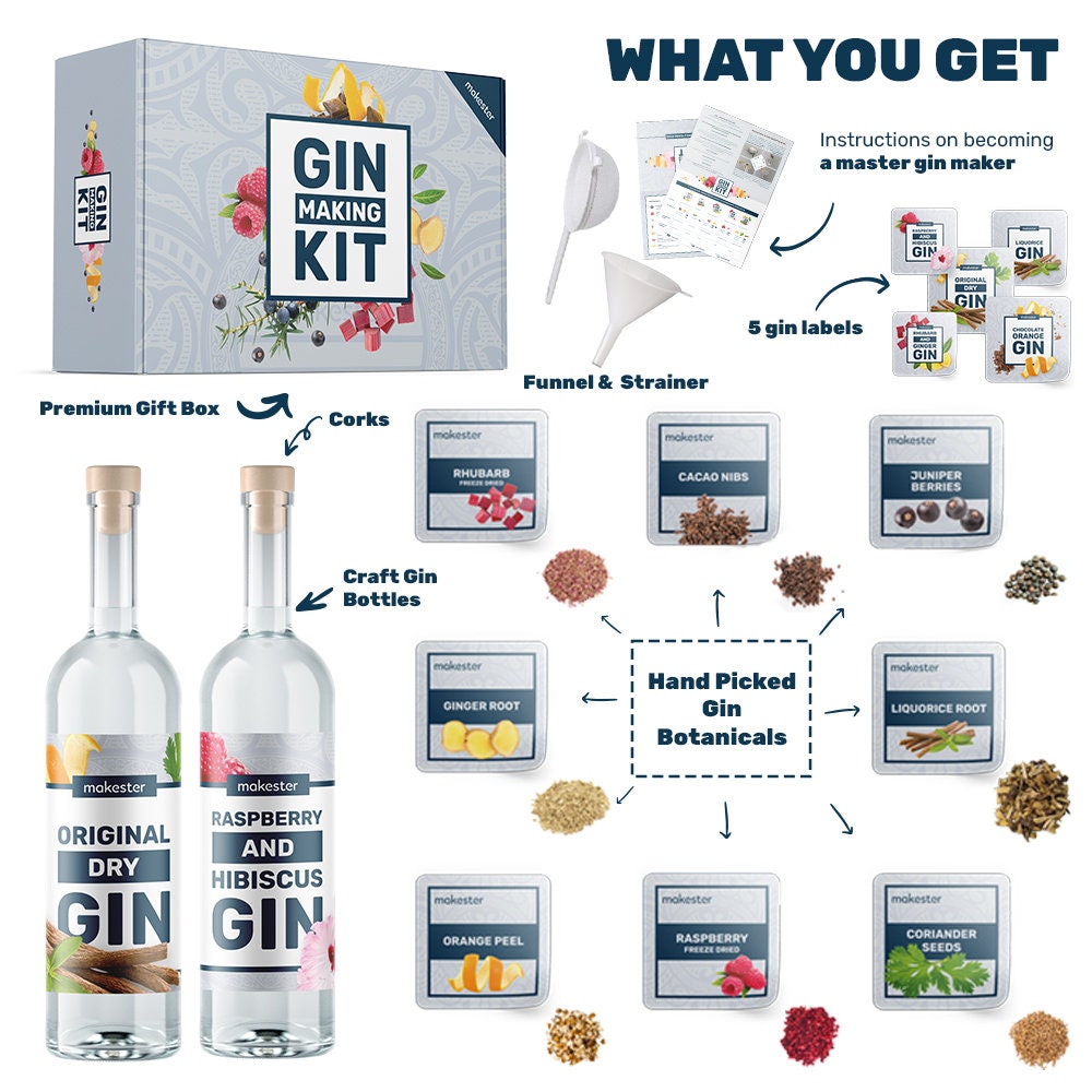 Professional Gin Making Kit. Gin Gift for Men and Women. Make Etsy
