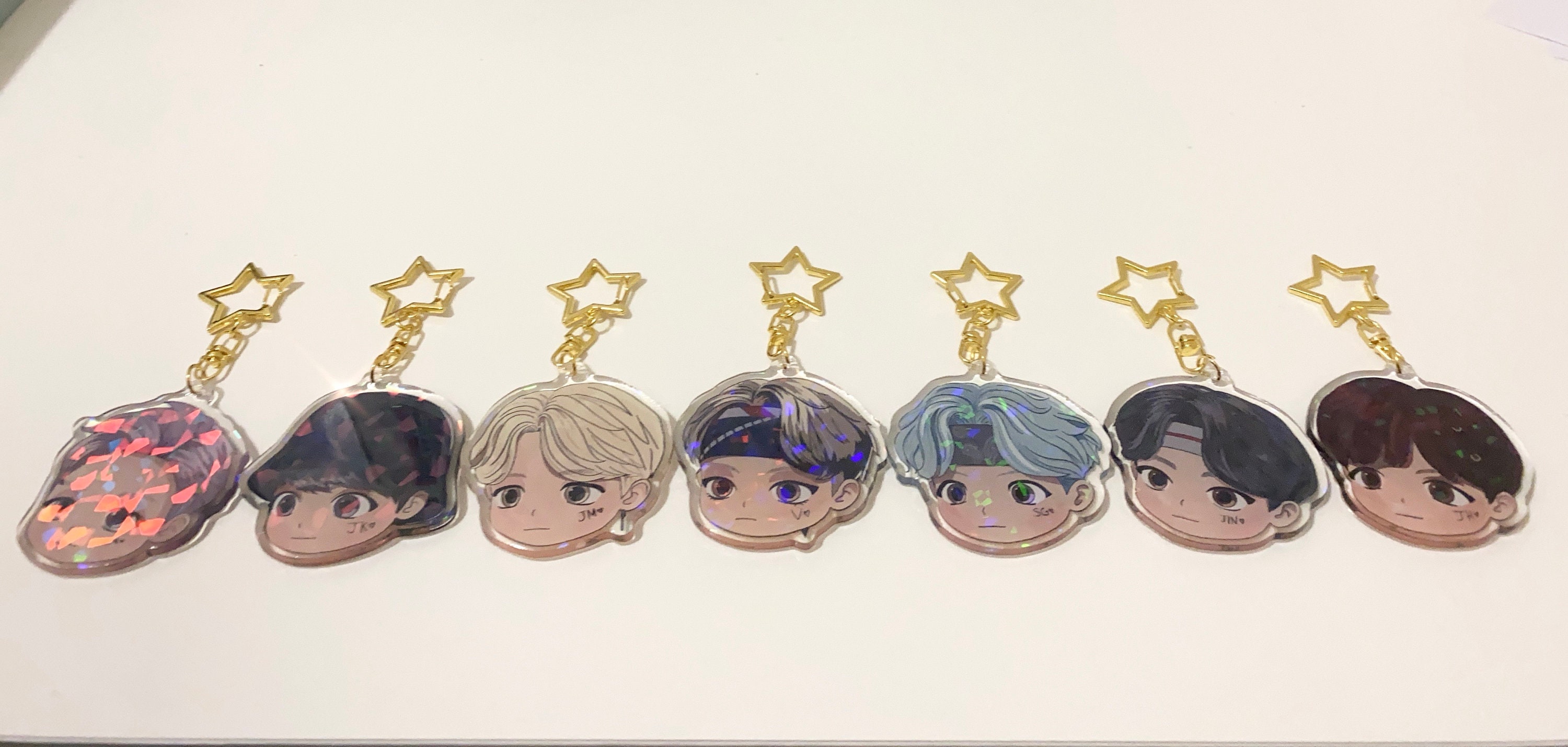 TinyTAN Holographic Keychains