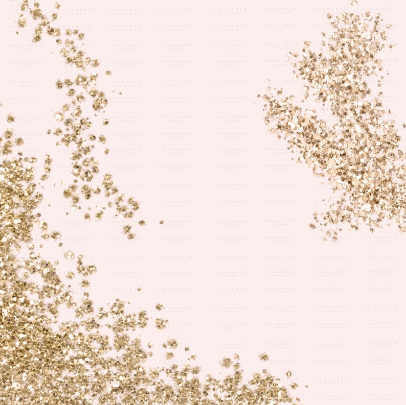 Gold Glitter Clip Art - Etsy