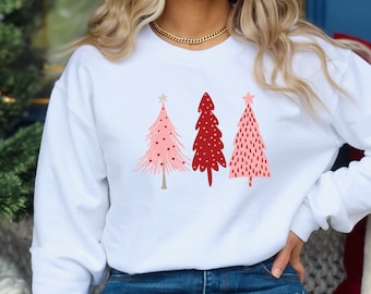 Cute Christmas Sweatshirt, Winter Christmas Crewneck, Ho Ho Ho Crewneck, Cute Christmas Trees Sweatshirt, Nutcracker Sweatshirt, Christmas