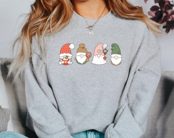 Winter Gnomes Crewneck, Christmas Gnomes, Gnome Sweatshirt, Christmas Sweater, Cute Gnomes