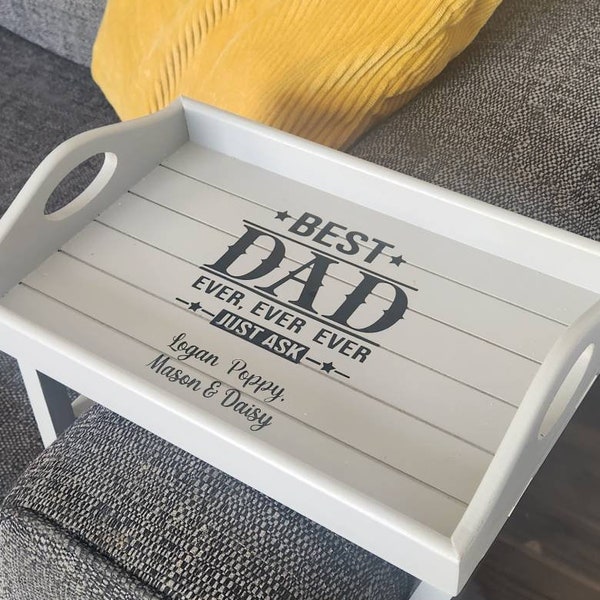 Personalised tray, fathers day gift, birthday gift, tea tray, personalised armchair tray, housewarming gift, grandad gift, gifts for him