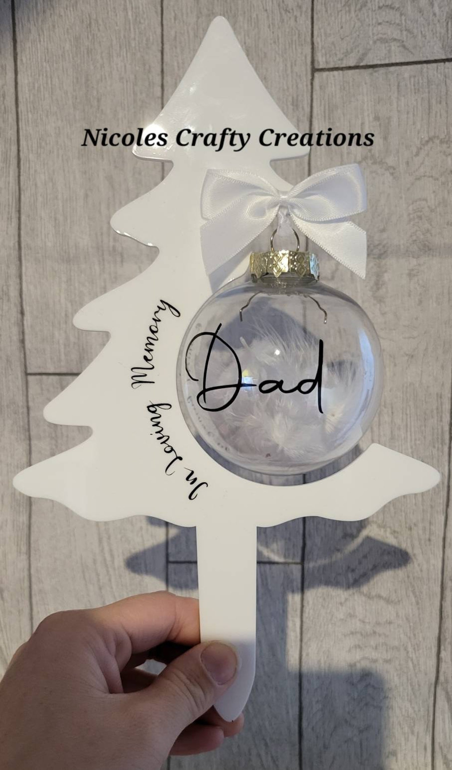 Grave Christmas Tree Grave Memorial Christmas Memorial Etsy