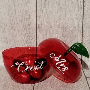 Personalized Apple Gift Pot, Fillable Teacher Present image 3