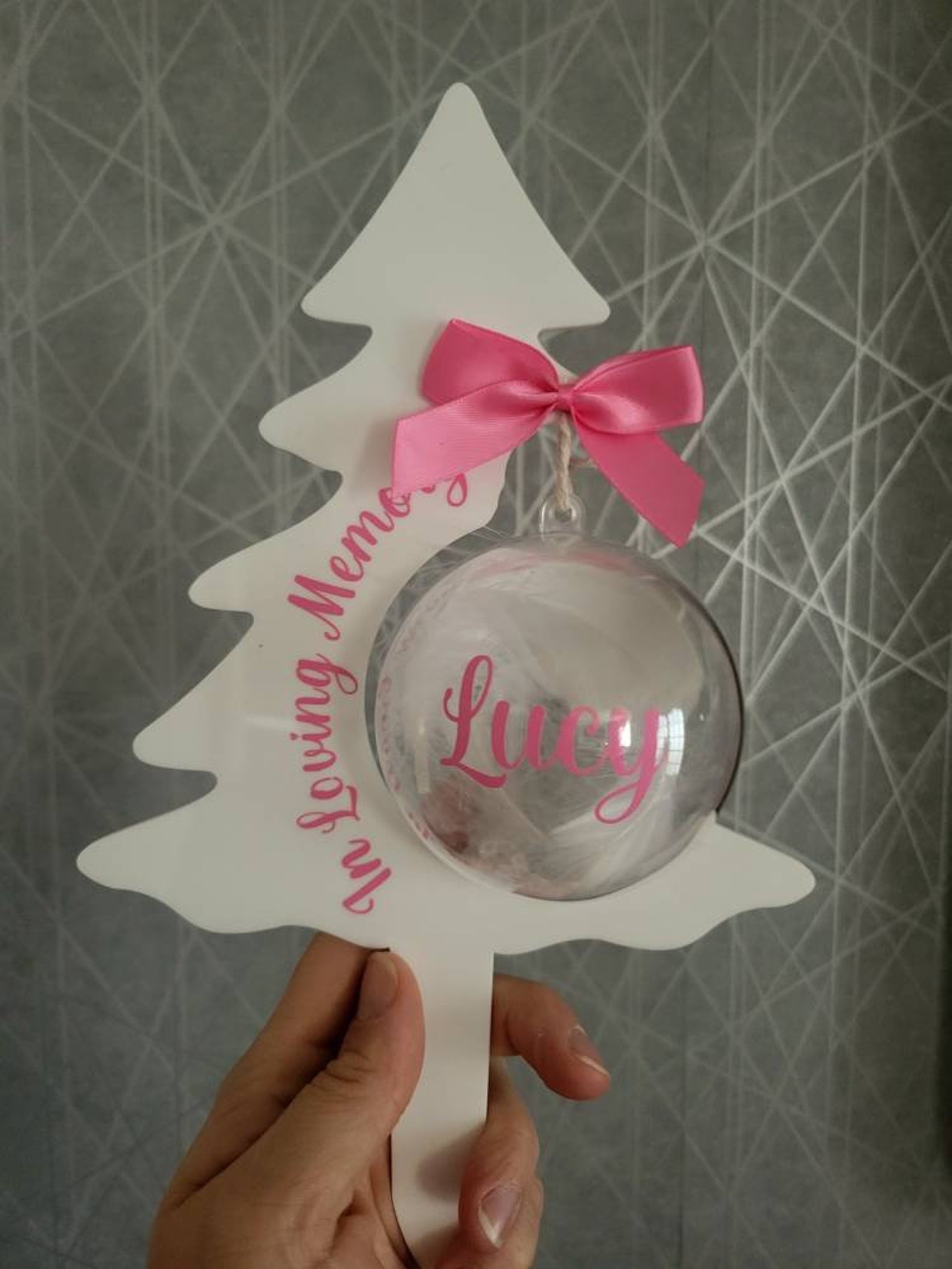 Grave Christmas Tree Grave Memorial Christmas Memorial Etsy