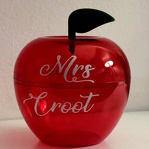 Personalized Apple Gift Pot, Fillable Teacher Present image 8