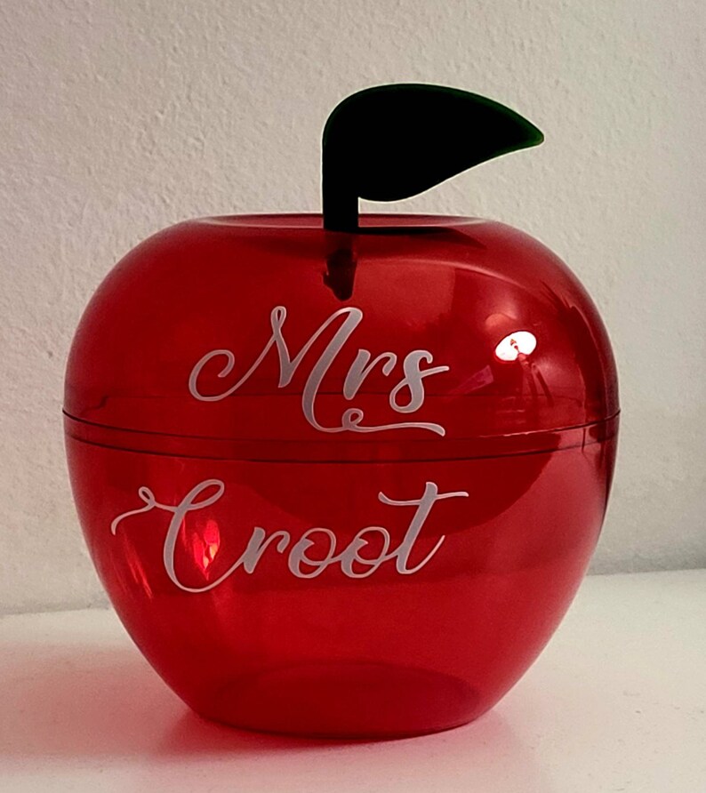 Personalized Apple Gift Pot, Fillable Teacher Present image 8