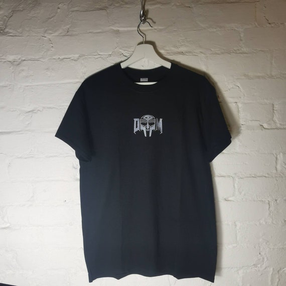 MF Doom Mask T-shirt. Embrodiery Madvillain Hip Hop All Caps | Etsy UK