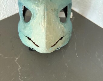 Blue ombré bird mask