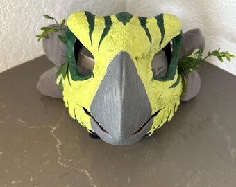 painted Dino/bird mask