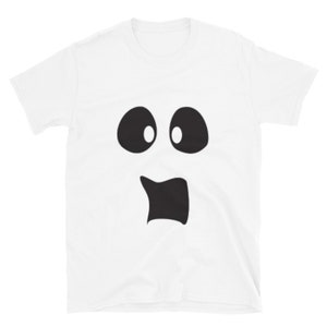 Koszulka Ghost Face - Silly Boo Ghost Tshirt, łatwa impreza kostiumowa na Halloween, biały duch, nawiedzony duch, zabawna koszulka, dziecięca kreskówka Casper, Boo