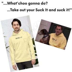 David Wallace Suck It Hoodie - The Office, Michael Scott, Jim and Pam, Jan Levinson, Funny Gag Gift, Unisex Comfy Sweatshirt, Dunder Mifflin