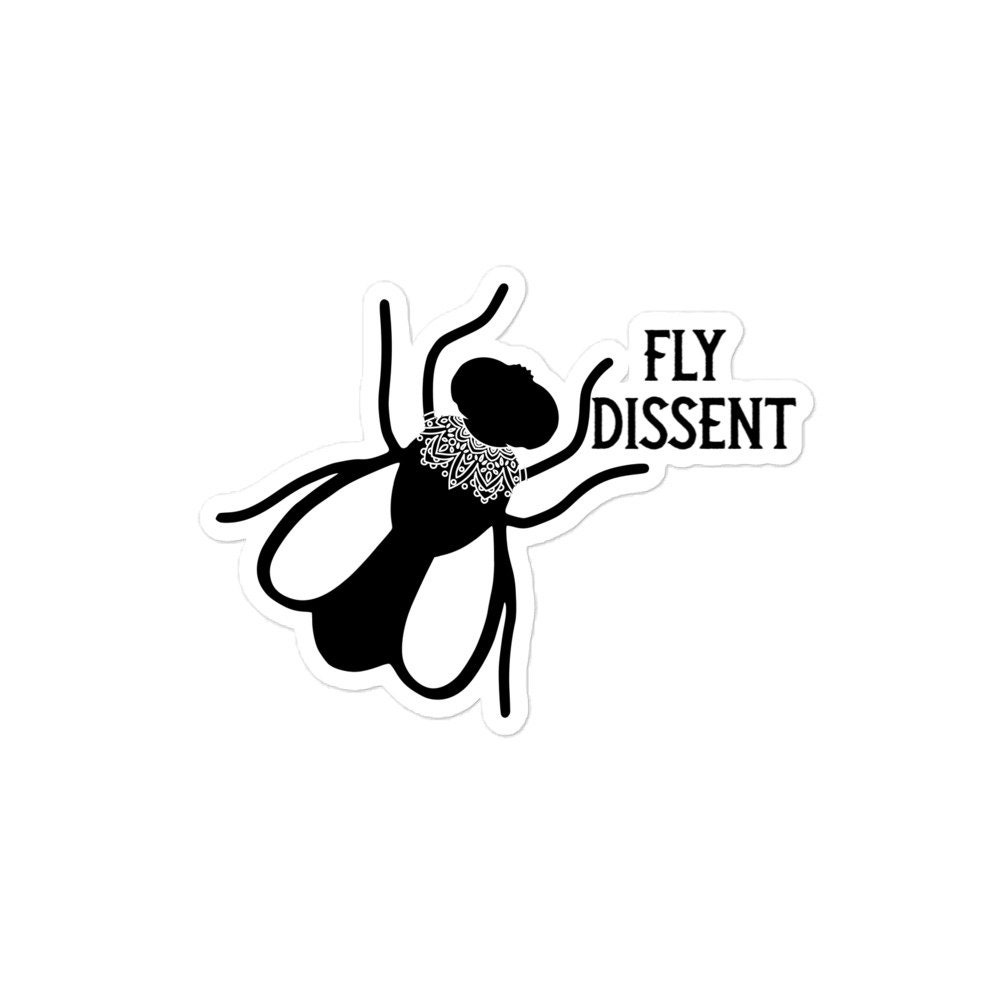 Fly Dissent Sticker, RBG, Pence, Debate, 2020 Presidential Campaign ...