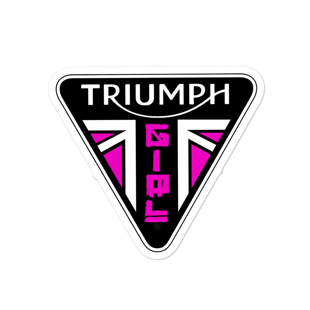 Triumph Girl Sticker Biker Chick Lady Rider Girl Rider - Etsy