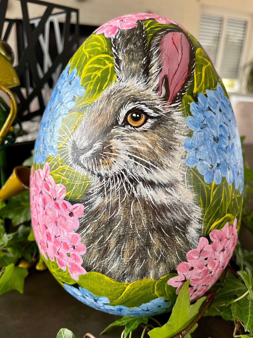 Keramik Osterei, XXXL - 26 CM - Osterdekoration, Osterdeko, Osterhase Deko groß, Osterei, Ostertischdeko, Osterdeko Tisch