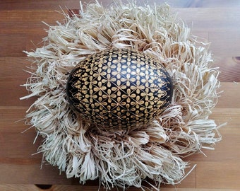 Parure en oeuf d'autruche | - Nouvelle-Aquitaine