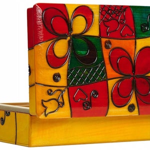 Originelles Holzschmuckkästchen, Geburtstagsgeschenk, Geschenk für Sie, Schmuckbox, Handarbeit, Holzbox, Schmuck-Box, Muttertag Geschenk