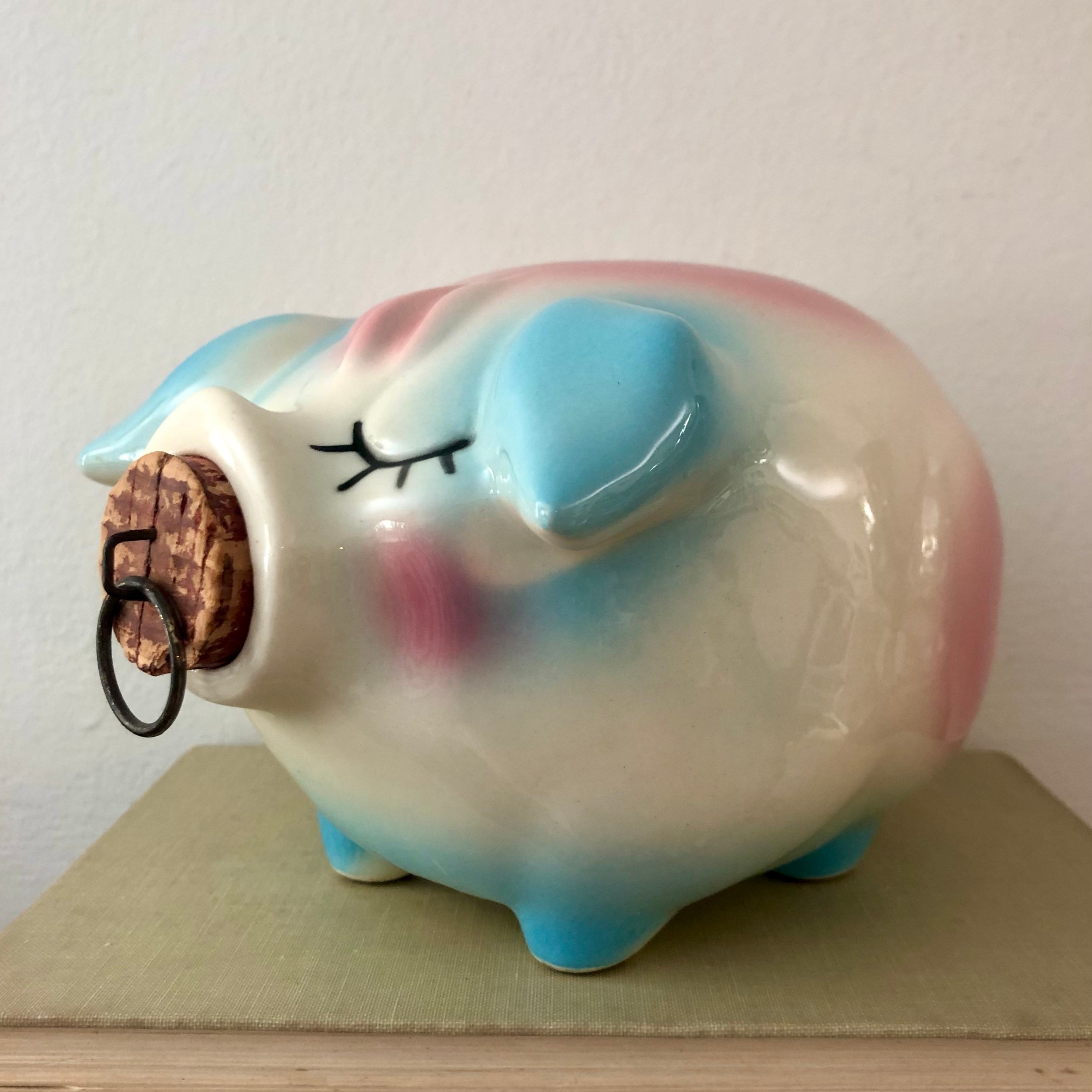 Hull Pottery Corky Pig Piggy Bank 1957 Hull Pottery Vintage Etsy
