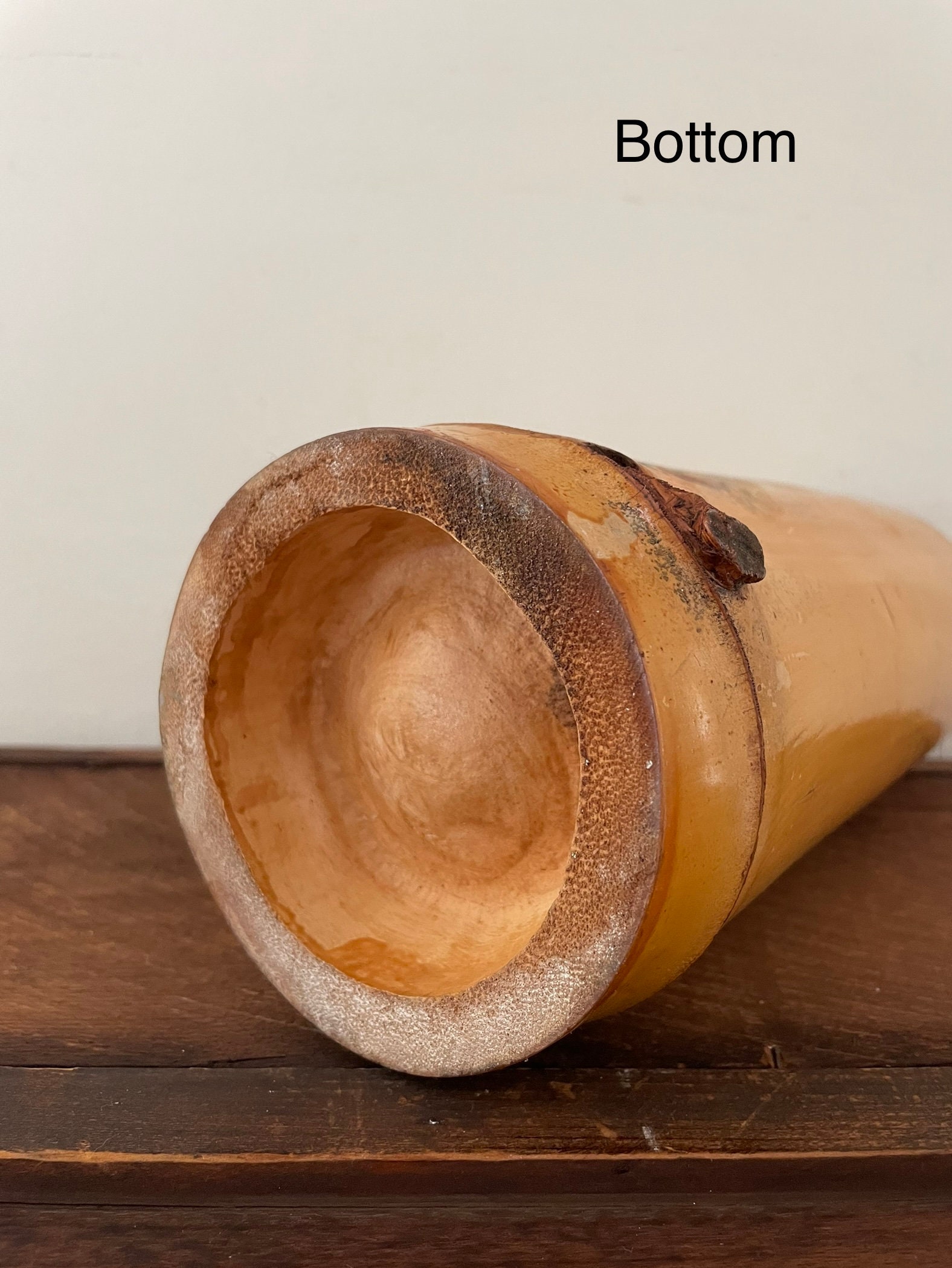 中国清時代　青花鉢3客　木箱付　直径約19㎝　東Y7-0702⭐︎2Fトヒニ Bamboo Vase, Large Chinese Bamboo Handpainted Vase, Chinese