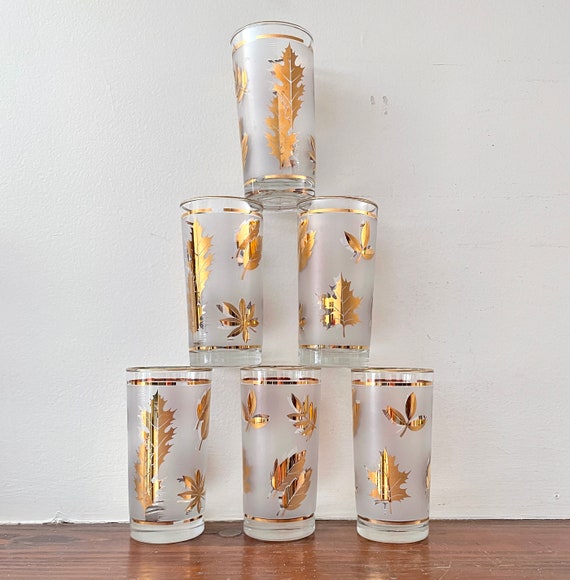 MCM Libbey “Silver Foliage” frosted stemmed cocktail glasses - 6 total -  household items - by owner - housewares sale