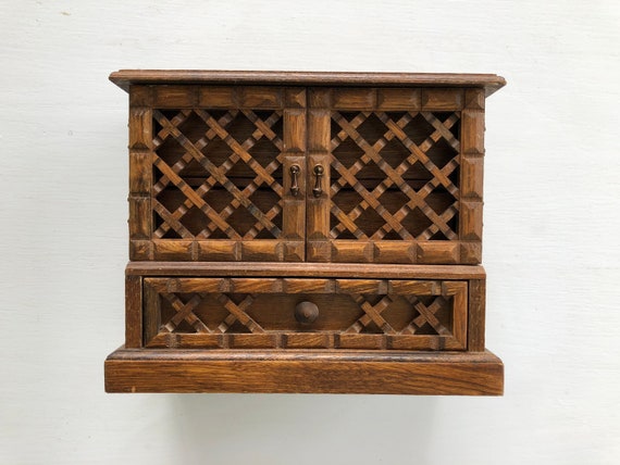 Wooden Box, Wooden Jewelry Box, Vintage Jewelry Bo
