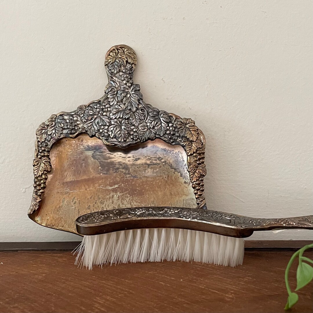 Vintage Crumb Brush and Pan Vintage Silent Butler Ornate Etsy