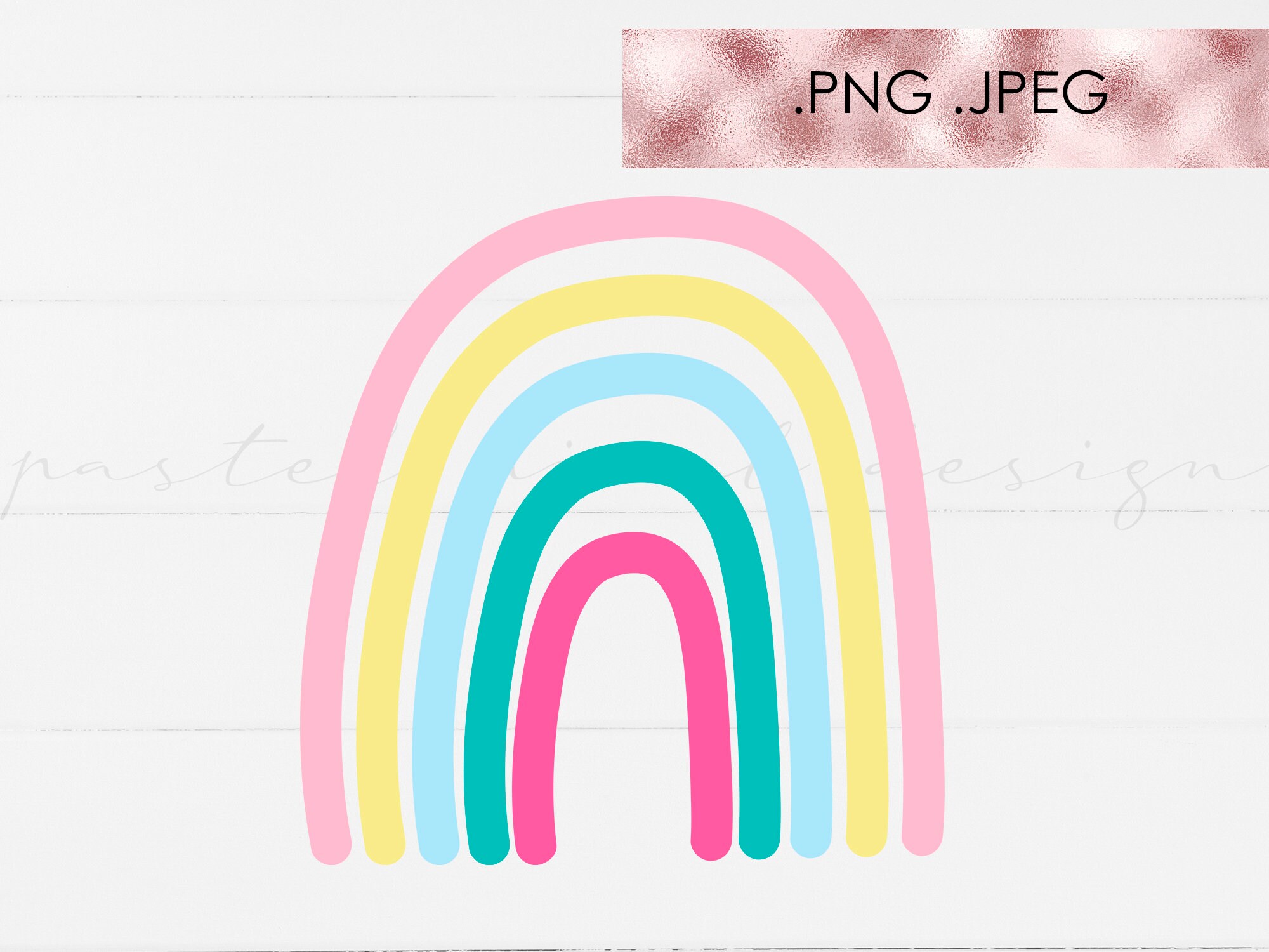 Download Rainbow Clipart Rainbow Png Digital Clipart Digital Etsy