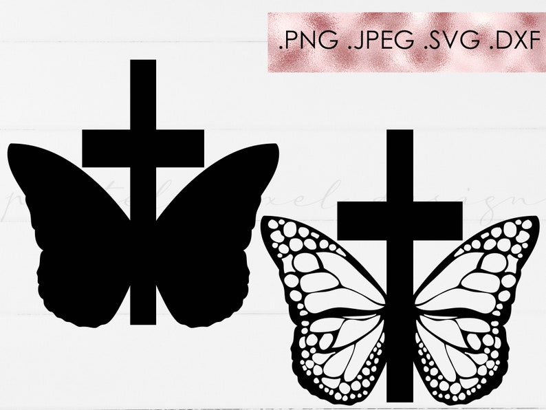 Download Butterfly Cross Svg Layered Svg Cut File