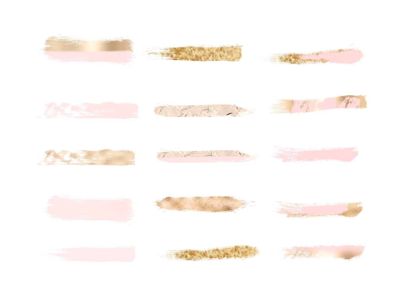 Pink and Gold Brush Strokes Brush Stroke PNG Brush Strokes Etsy