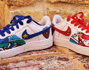 Custom Pup Shoes/ Air Force Ones/ Custom Shoes