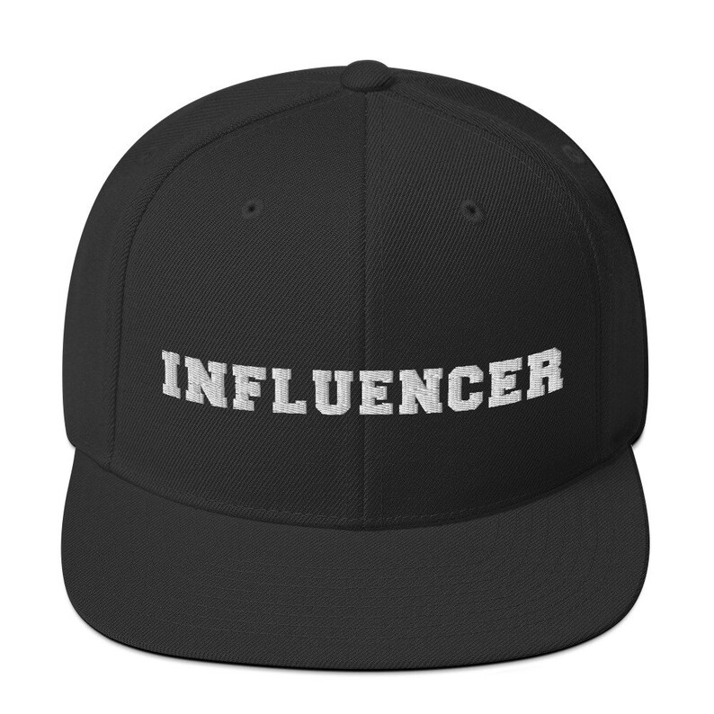 Influencer Snapback Hat Sports Hat Funny Hats Custom Hat by Etsy