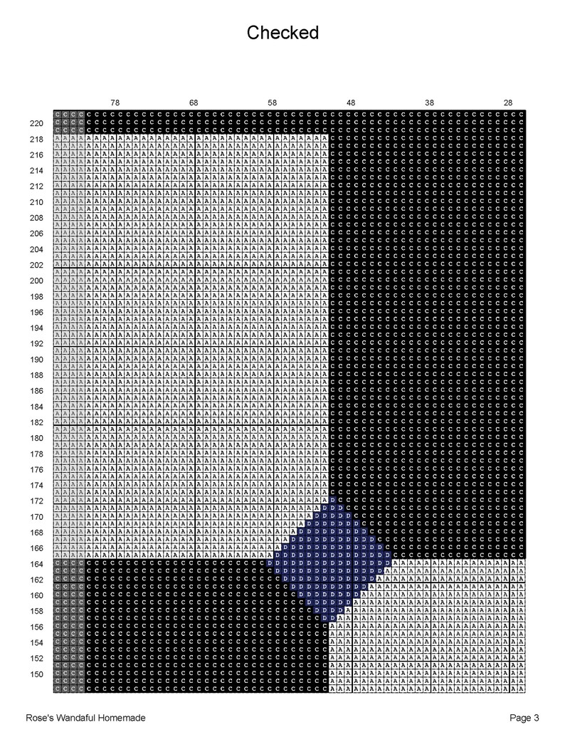 Crochet Pattern PDF Digital Download Checked Quilt Block Afghan Soft ...