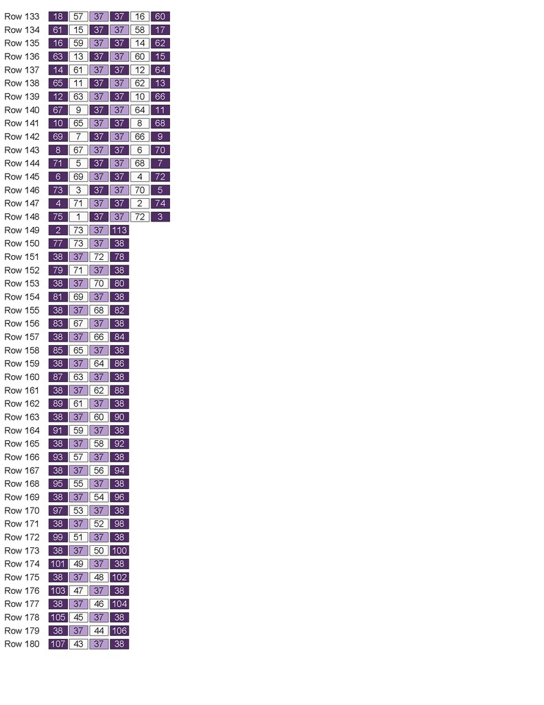 Crochet Pattern PDF Digital Download Purple Chain Quilt Block Graphgan ...