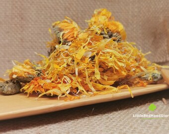 Calendula Flowers - Whole Marigold Petals Calendula Officinalis for Tea and Skincare