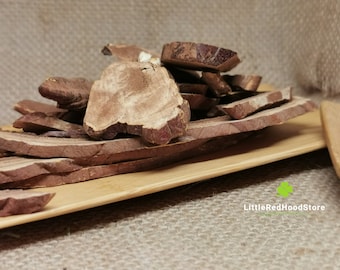 Red Reishi Mushroom - Sliced Ganoderma Lucidum for Traditional Botanical Tea and Decoctions