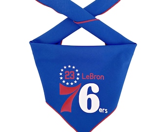 Philadelphia 76ers Dog Bandana, Basketball, Team, 23, NBA