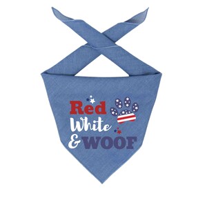Patriotic Bandana | 4th of July | Dog Bandana | USA | DTF Design