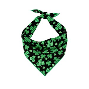 St Patrick Dog Bandana, Green Shamrocks, St Pattys Day Pet Bandana, St Pats Day, Saint Patricks Day, Tie