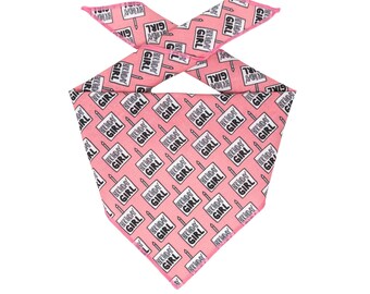Birthday Girl Bandana | Dog Birthday Bandana | Happy Birthday Dog Bandana | Tie on Bandana | Birthday Girl Personalized Bandana