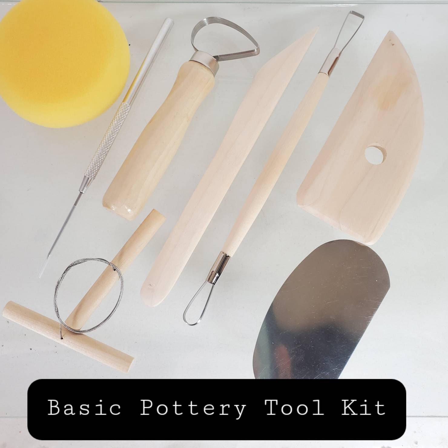 Pottery Tool Kit. Ceramic DIY Craft Make Your Own Home Pottery Gift and  Dishes. Basic Clay Tool Set Clay Making Kit. 