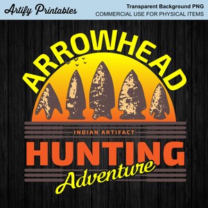 Arrowhead PNG File | Arrowhead Shirt Design | Arrowhead Hunting Png Design | Artifacts Mug Design Png | Digital Download Print