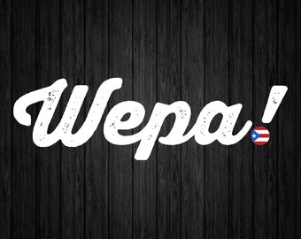 Puerto Rico PNG File | Boricua Png Design | Puerto Rican Shirt Design | Wepa Design Png | Digital Download Print