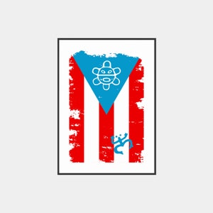 Puerto Rico Wall Art, Puerto Rican Art, Puerto Rico Poster, Downloadable Art Prints, Digital Download