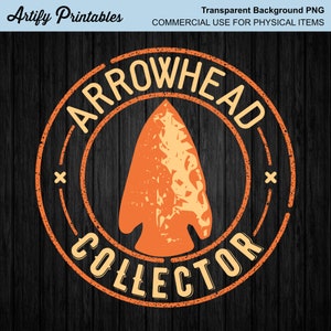 Arrowhead PNG File | Arrowhead Shirt Design | Arrowhead Hunter Png Design | Artifacts Mug Design Png | Digital Download Print