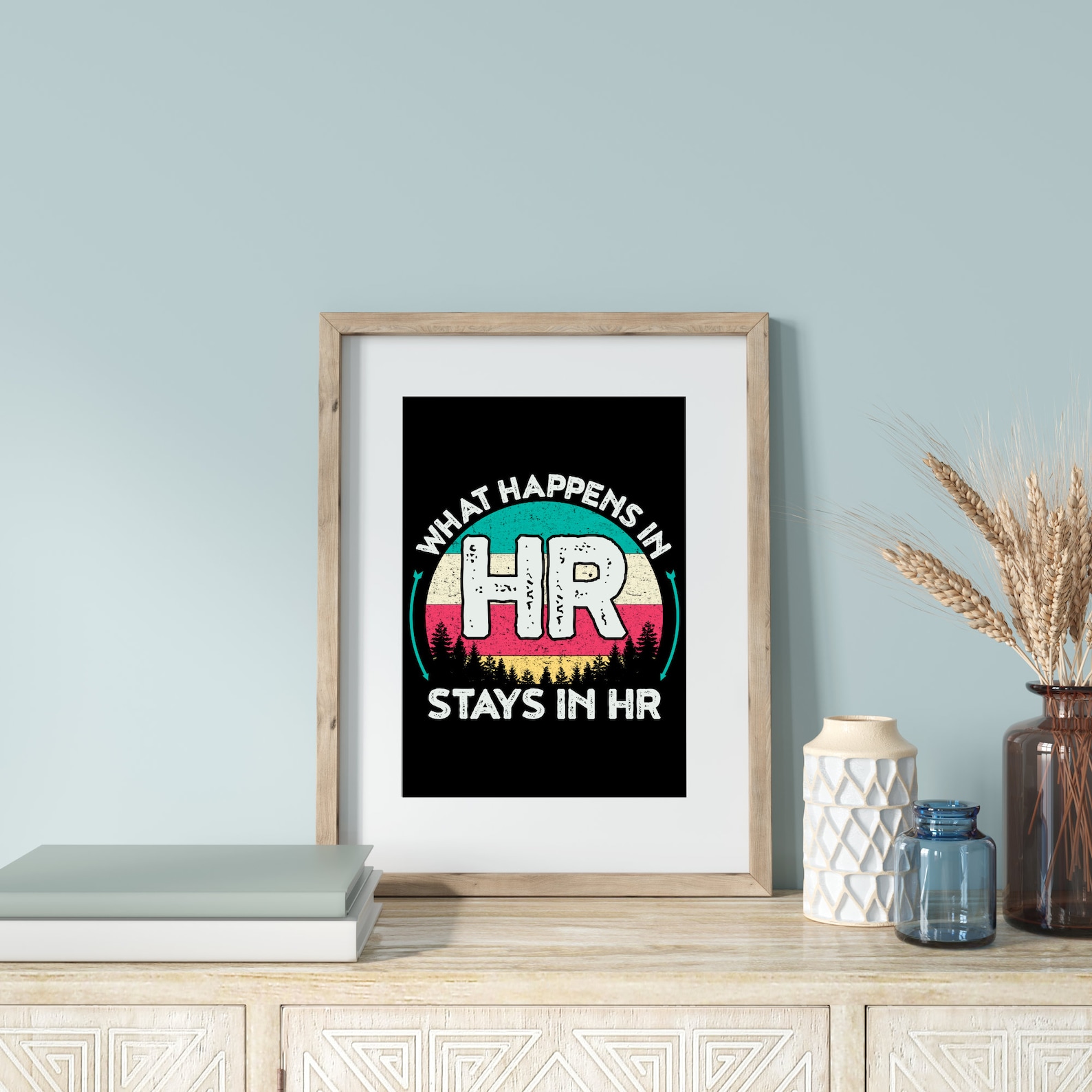 Human Resources Poster Hr Gift Hr Wall Decor Hr Wall Art Etsy