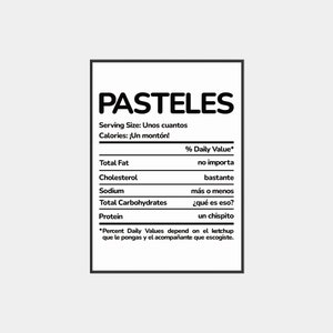 Pasteles Funny Facts, Puerto Rico Wall Art, Puerto Rican Art, Puerto Rico Poster, Downloadable Art Prints, Digital Download