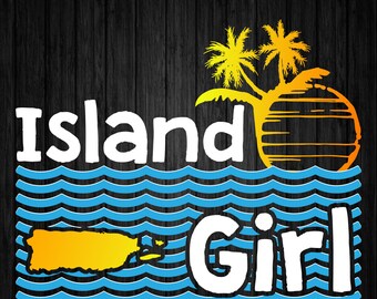 Archivo PNG de Puerto Rico / Diseño Boricua Png / Diseño de camisa puertorriqueña / Diseño de taza de chica isleña Png / Impresión de descarga digital
