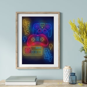 Video Game Poster, Gaming Wall Art, Game Room Decor, Gifts For Gamers, Gaming Posters