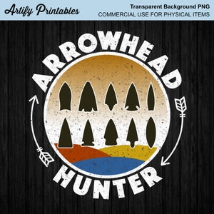 Arrowhead PNG File | Arrowhead Shirt Design | Arrowhead Hunter Png Design | Artifacts Mug Design Png | Digital Download Print